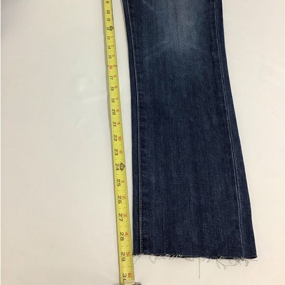 PAIGE Denim Co. Mid Rise Straight Leg Frayed Hem Jeans Size 27 - Picture 12 of 12